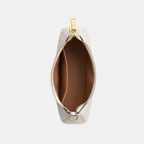 Teri Shoulder Bag in Refined Pebbled Leather with Chain Strap