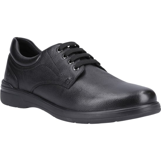 Hush Puppies Marco Leather Men's Black Lace-Up Shoes - Image 1