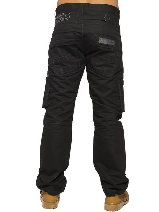 Enzo | Vaqueros de combate para hombre - Negro - Image 3