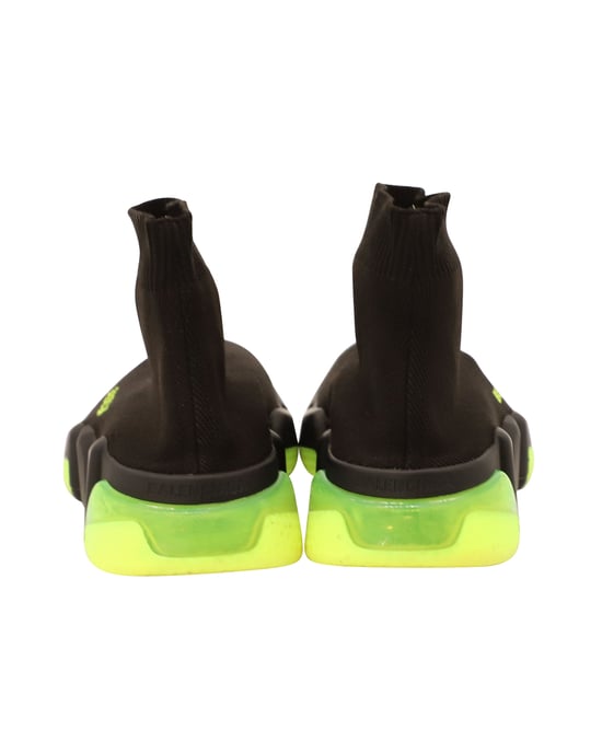 Balenciaga Speed Clear Sole Sneakers in Black Polyamide - Image 6