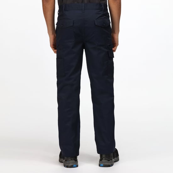 Regatta Mens Pro Cargo Waterproof Trousers - Short (Navy) - Image 4
