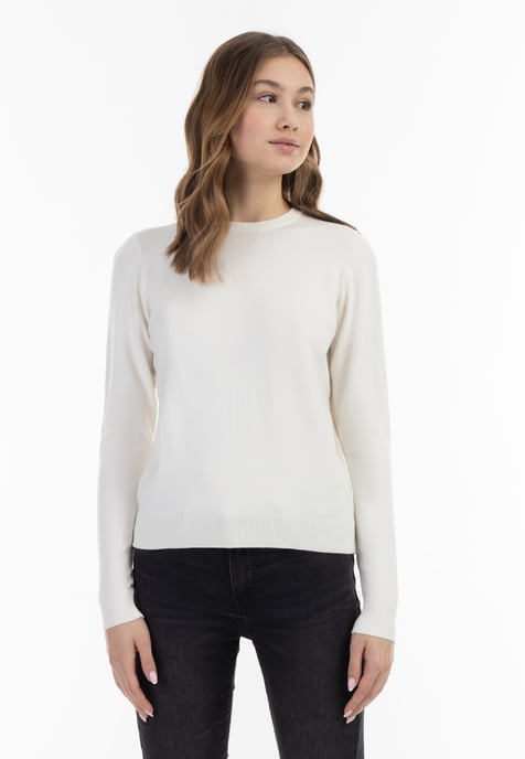 Mymo Knitted pullover women off-white - Image 3