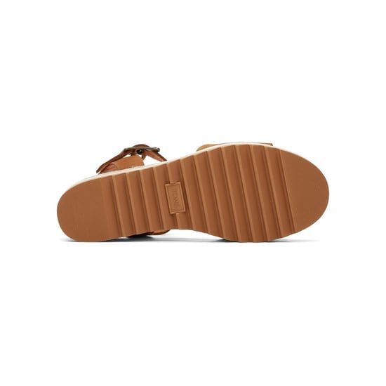 TOMS Diana Leather Women's Tan Wedges - Image 3