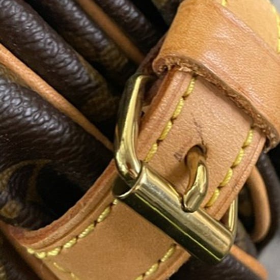 Louis Vuitton Saumur 30 Monogram Shoulder Bag in Brown Coated Canvas
