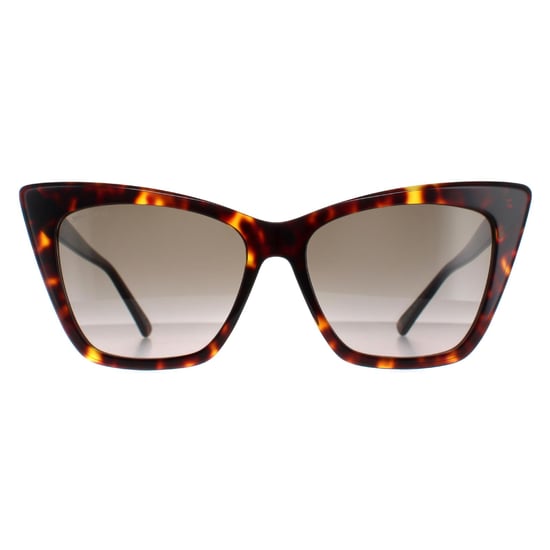 Jimmy Choo Gafa de sol Cat Eye para mujer Havana Brown Gradient LUCINE/S - Image 1