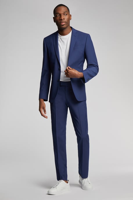 Bright Blue Slim Jacket - Image 4