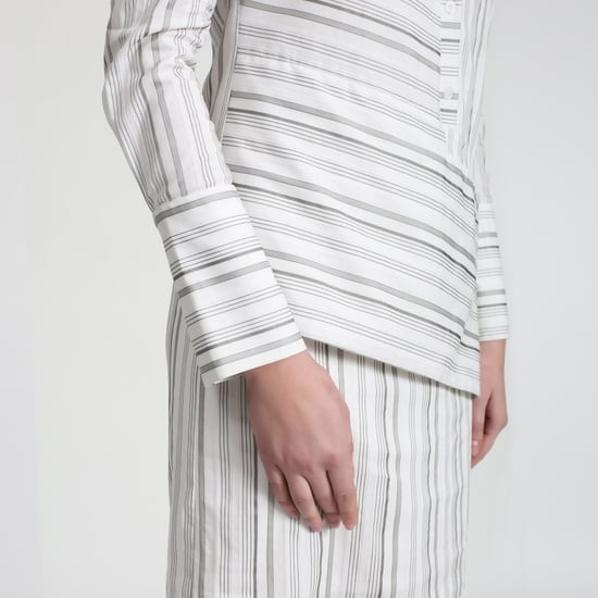 Removable Sleeves Structured Shirt Dress - Image 4