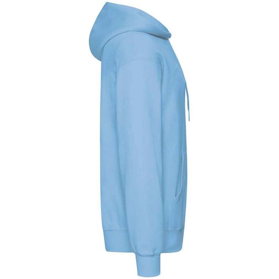 Fruit Of The Loom Adults Unisex Classic Hooded Sweatshirt (Sky Blue) - Image 3