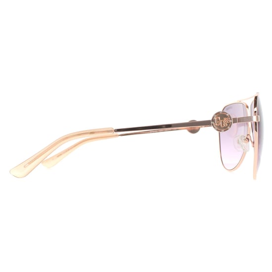 Guess Aviator Womens Shiny Rose Gold Bordeaux Gradient GF6140