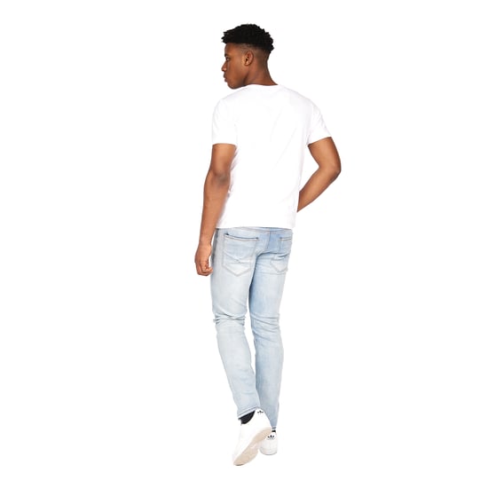 Crosshatch Mens Cadman Straight Jeans (Light Wash) - Image 4