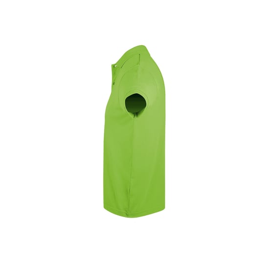 SOLs Mens Prime Pique Plain Short Sleeve Polo Shirt (Apple Green) - Image 3