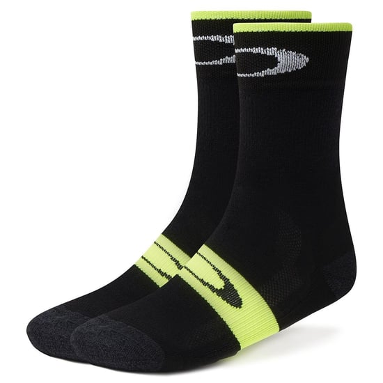 Oakley Thermal Mens Cycling Black Neon Yellow Socks 93286 05W