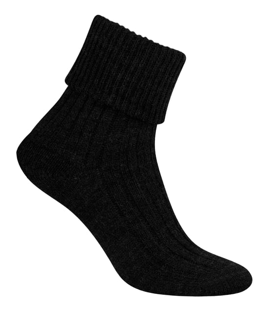 Calcetines de lana para mujer | Steven | Super Soft Cosy Lounge Sleep Socks - Negro - Image 2