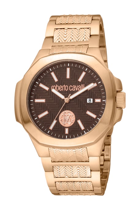 RC5G050M0075 Roberto Cavalli Mens Quartz Dark Brown Stainless Steel  10 ATM 41 mm Watch
