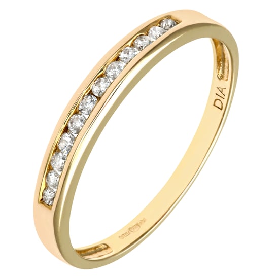 Ladies 9ct Yellow Gold 10pts Diamond Eternity Ring
