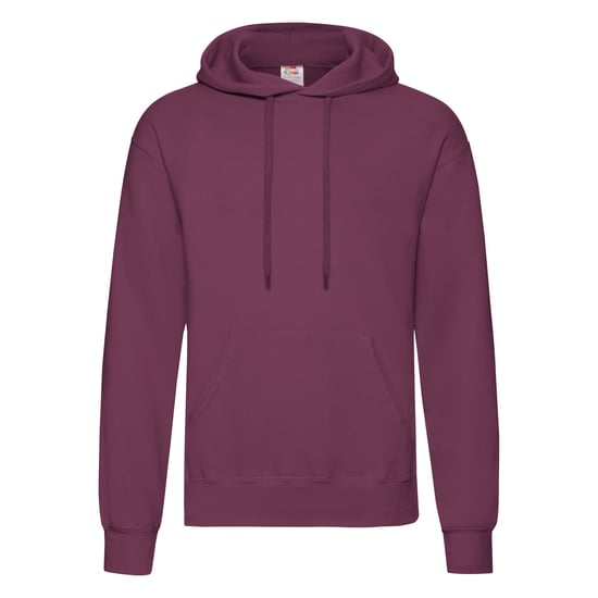 Fruit Of The Loom Mens Hooded Sweatshirt / Hoodie (Burgundy) - Image 1