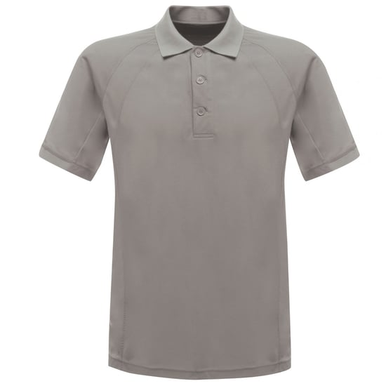 Regatta Hardwear Mens Coolweave Short Sleeve Polo Shirt (Silver Grey) - Image 1