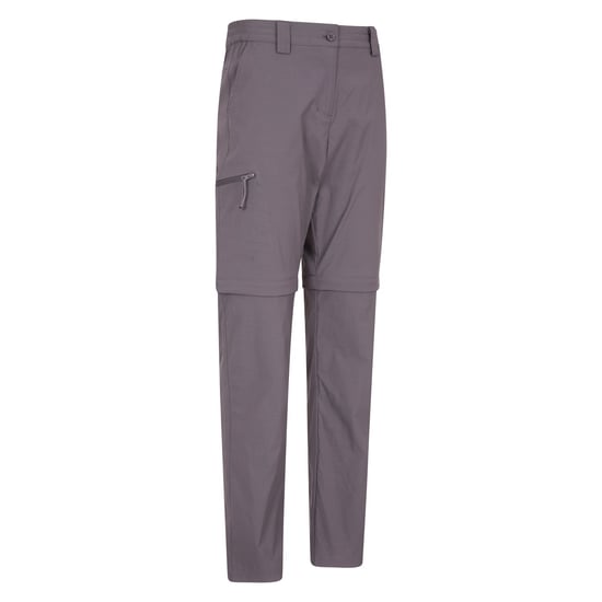 Mountain Warehouse Womens/Ladies Hiker Stretch Zip-Off Trousers (Charcoal) - Image 4