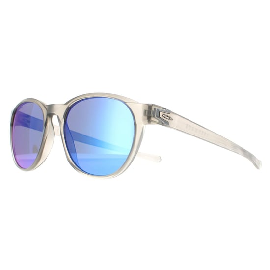 Oakley Round Mens Matte Grey Ink Prizm Sapphire Reedmace