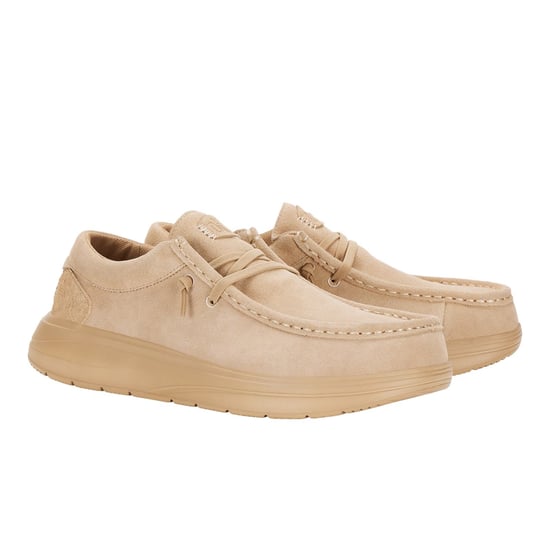 HEYDUDE Wally X Suede Men's Tan Boat Shoes - Image 1
