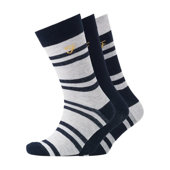 Farah Mens Falton Striped Socks (Pack of 3) (Black/White) - Image 1
