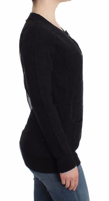 Cárdigan de lana negro para mujer de John Galliano - Image 4