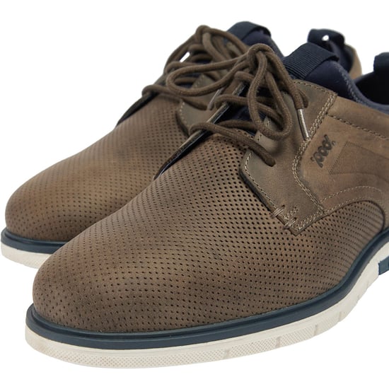 Pod Murphy Leather Men's Grey Lace-Up Shoes - Image 6