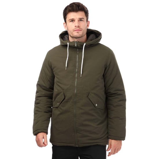 Jack Jones Loop parka jacket for men in olive