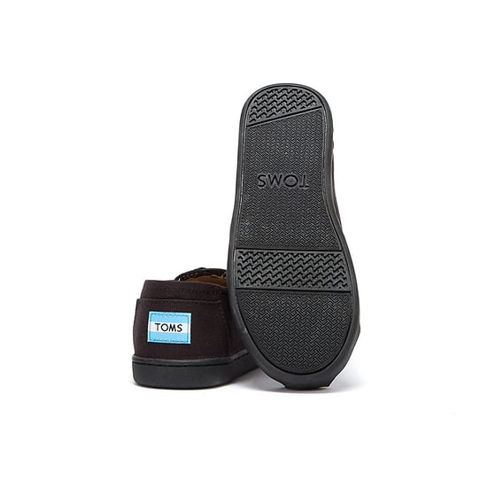 Boys Girls TOMS Alpargata Youth Black / Black Espadrilles - Image 4