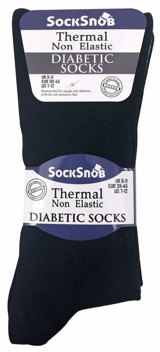 Pack 3 Calcetines Diabéticos Térmicos No Elásticos para Hombre para Mala Circulación - Image 2