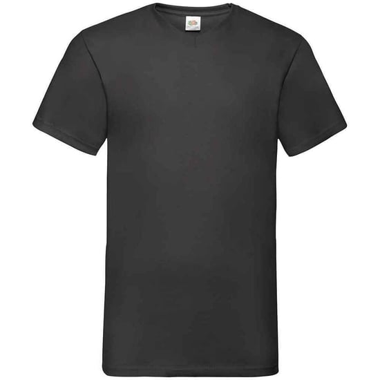 Fruit of the Loom Mens Valueweight V Neck T-Shirt (Black) - Image 1