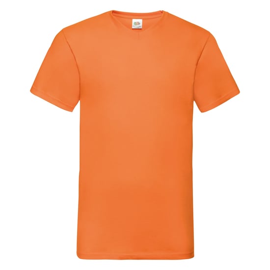 Fruit Of The Loom Mens Valueweight V-Neck, Short Sleeve T-Shirt (Orange) - Image 1