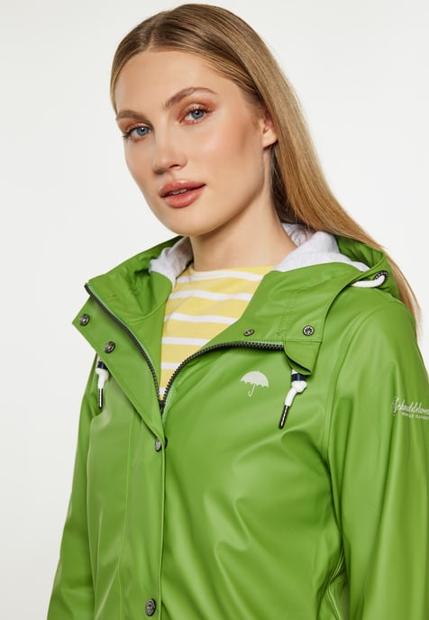 Schmuddelwedda rain jacket women light olive - Image 5