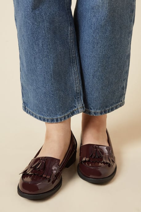 Dorothy Perkins Womens Loafer Flats Pink Faux Leather Day to Night Spring Summer - Image 2