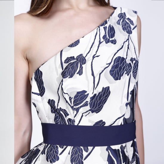Jacquard flower bustier dress - Image 3
