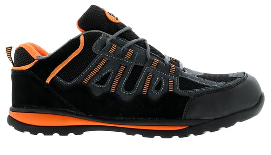 Tradesafe Raft Men's Leather Safety Trainers Black