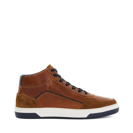 Dune Mens Sydnies - Contrast Perforated High Top Trainers - Image 2
