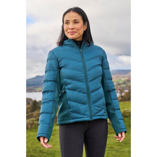 Mountain Warehouse Womens/Ladies Turbine Padded Soft Shell Jacket (Teal) - Image 1