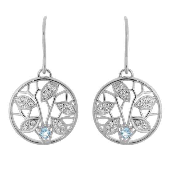 Orphelia 'Oceane' Women's 925 Sterling Silver Drop Earrings - Silver ZO-7090 - Image 1