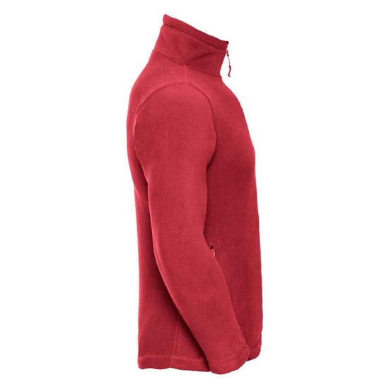 Russell Mens Quarter Zip Outdoor Fleece Top (Classic Red) - Image 3