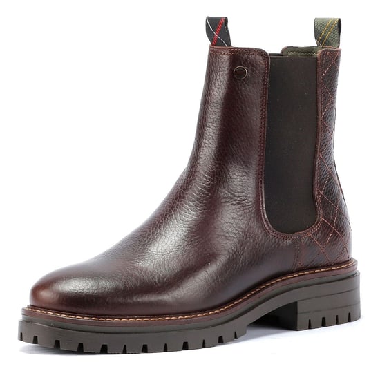Barbour Evie Leather Women's Brown Boots - Image 3