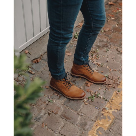 Hush Puppies Joel Leather Men's Camel Boots - Image 6