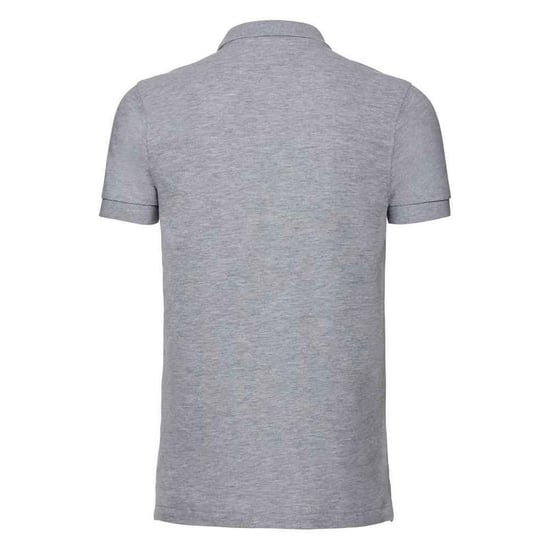 Russell Mens Stretch Polo Shirt (Light Oxford) - Image 2