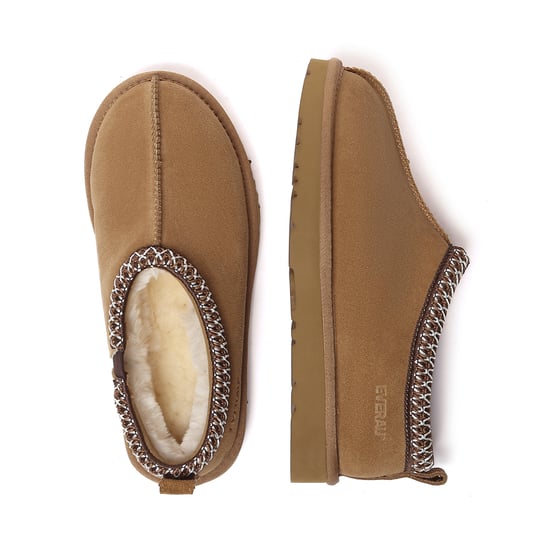 EVER AU Mujer Pantuflas De Piel - Wigeon - Image 3