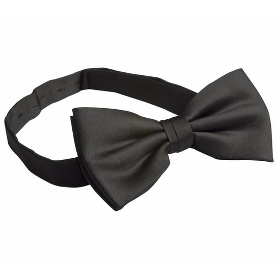 Premier Tie - Unisex Plain Bow Tie (Pack of 2) (Black) - Image 1