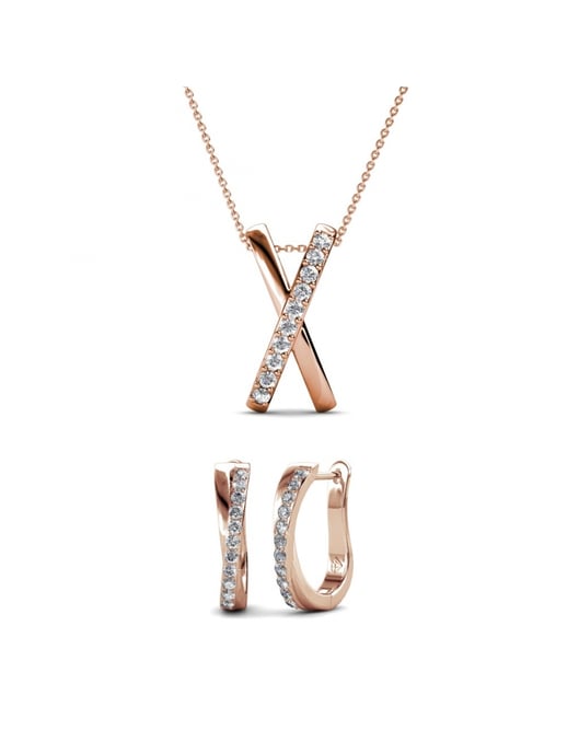 Conjuntos Kriss X Duo - Oro rosa y cristal - Image 1