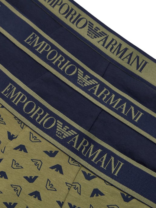 Emporio Armani boxeadores 3 Pack del hombre azul, azul oscuro - Image 4