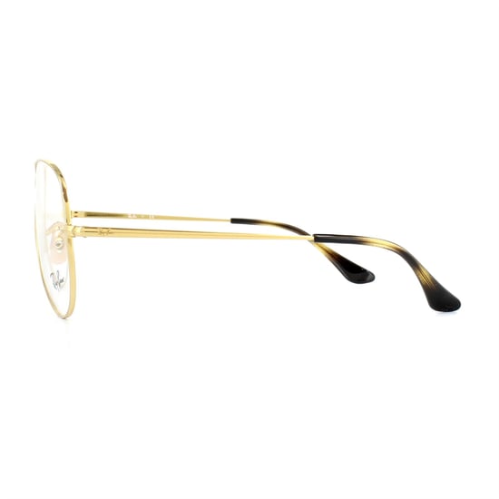 Montura de gafas unisex Ray-Ban Aviator Oro para mujer - Image 3