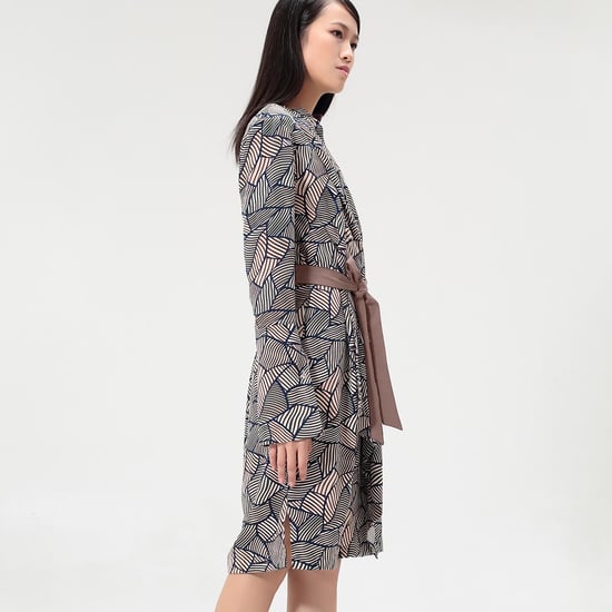 Geometrical vintage print tunic dress - Image 3
