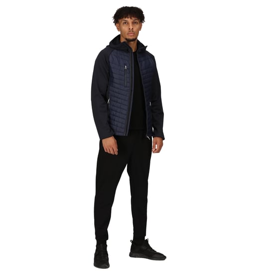 Regatta Mens Navigate Quilted Hybrid Jacket (Navy/Seal Grey) - Image 4